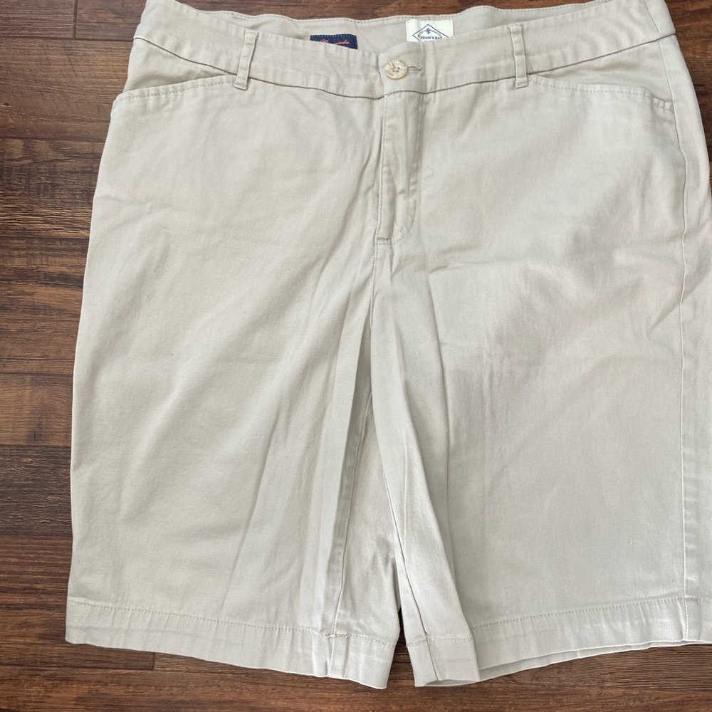 St. John’s Bay Bermuda Shorts Light Tan color